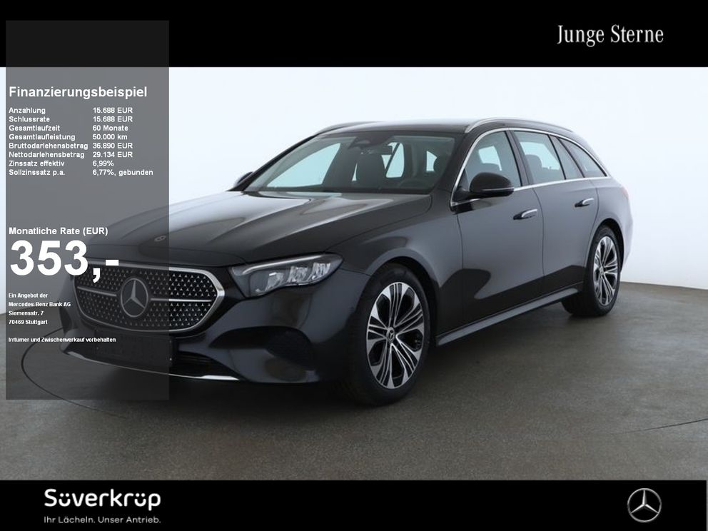 MERCEDES-BENZ E 220 T d , AVANTGARDE SPUR PANO AHK KAMERA PDC
