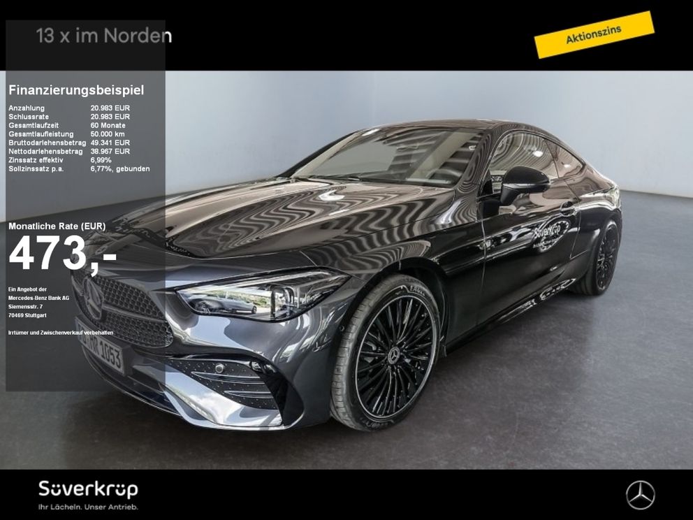 MERCEDES-BENZ CLE 200 Coupé BURM AMG NIGHT SPUR PANO 360 PDC