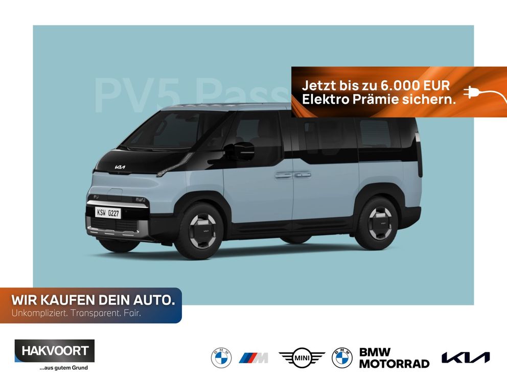 KIA PV5 Passenger 7-Sitzplätze Elite sofort verfügbar