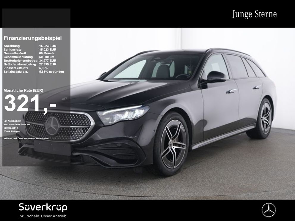 MERCEDES-BENZ E 220 T d ,  AMG NIGHT AHK DISTR KAMERA PANO PDC
