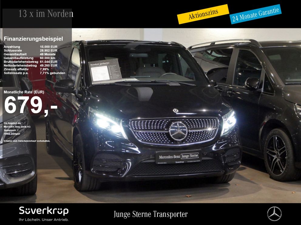 MERCEDES-BENZ V 300 AVANTGARDE NIGHT AHK 360° ALLRAD BURMESTER 7SITZER