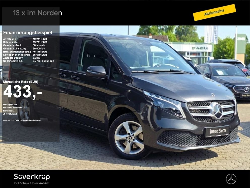 MERCEDES-BENZ V 250 LANG KLIMA NAVI KAMERA LED 7SITZER PDC