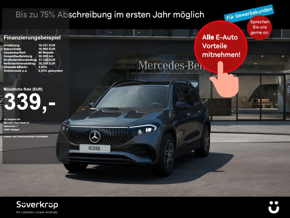 MERCEDES-BENZ EQB 300 4M , AMG NIGHT 360 AHK DISTR KAMERA PANO