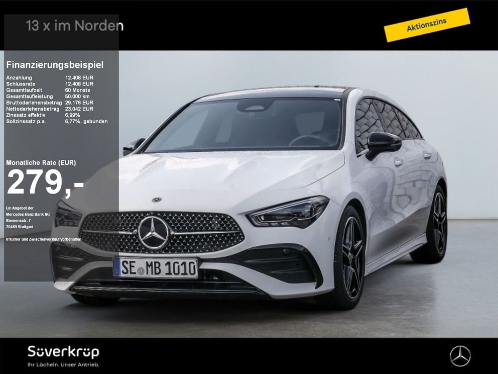 MERCEDES-BENZ CLA 200 SB AMG NIGHT SPUR DISTR PANO 360 PDC