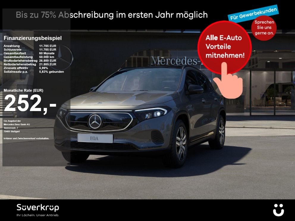 MERCEDES-BENZ EQA 250 //  NIGHT 360 AHK DISTR KAMERA PANO SPUR
