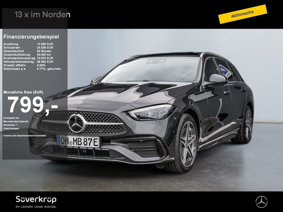 MERCEDES-BENZ C 300 de T AMG DISTR SPUR PANO STANDH AHK 360