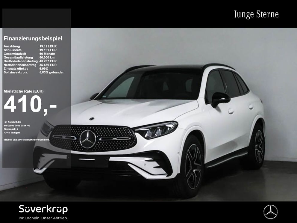 MERCEDES-BENZ GLC 300 d 4M , AMG NIGHT MEMO 360 AHK DISTR PANO