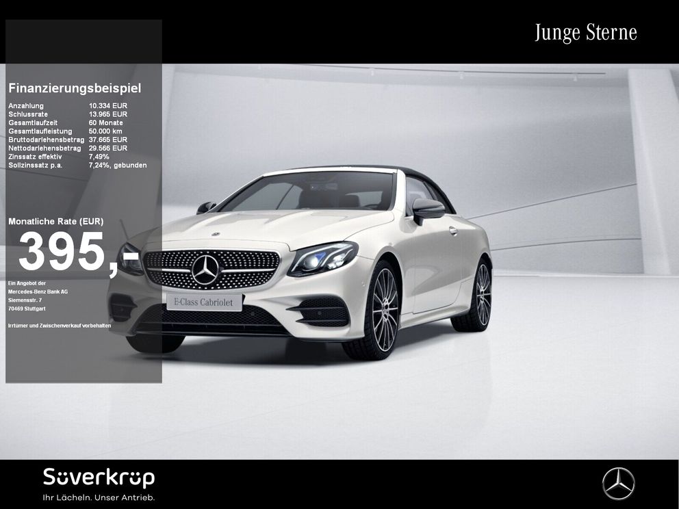 MERCEDES-BENZ E 350 Cabriolet AMG BURM NIGHT COMAND WIDE MULTI