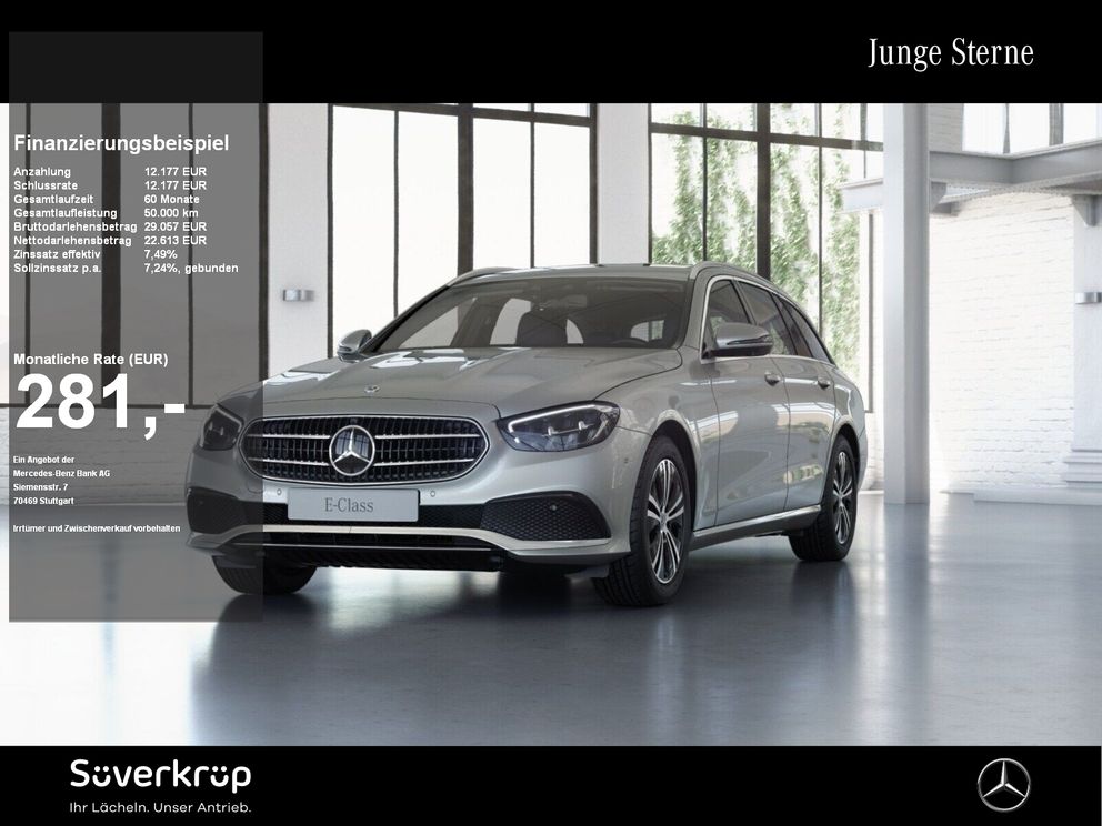 MERCEDES-BENZ E 220 T d // AVANTGARDE BURM WIDE 360 DISTR SPUR