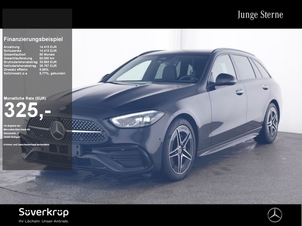MERCEDES-BENZ C 180 T , BURM AMG NIGHT SPUR AHK KAMERA PDC