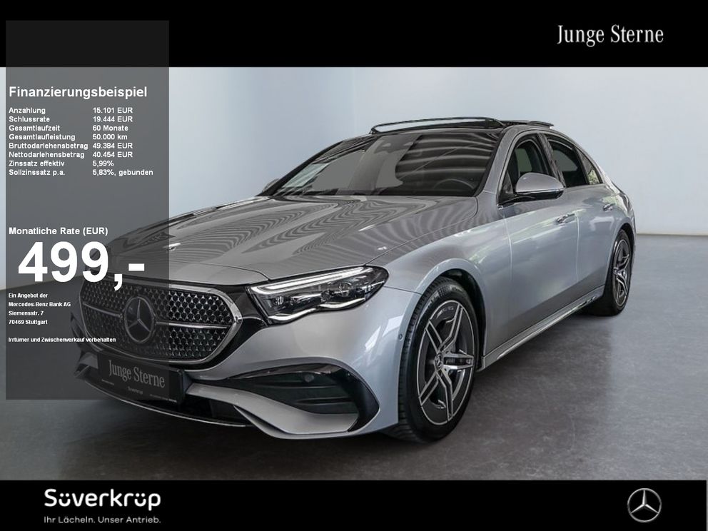 MERCEDES-BENZ E 220 d 4M AMG DISTR SPUR PANO 360 PDC SHZ MEMO