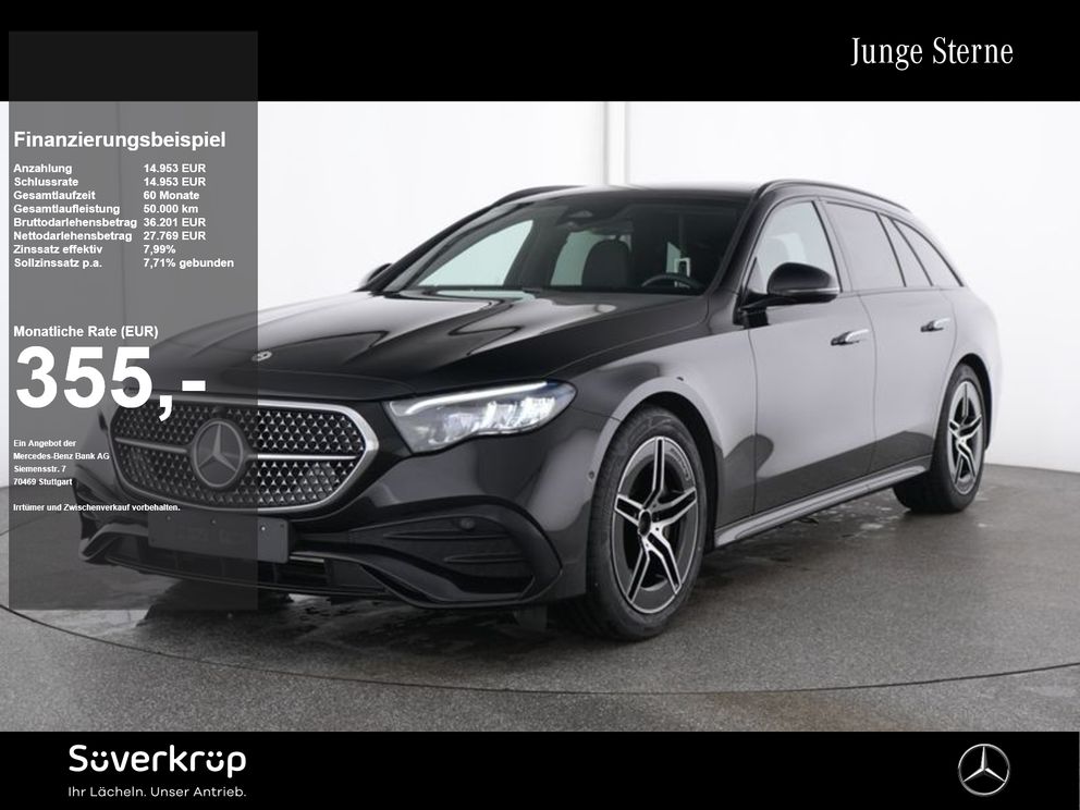 MERCEDES-BENZ E 220 T d , AMG NIGHT AHK DISTR KAMERA PANO SPUR