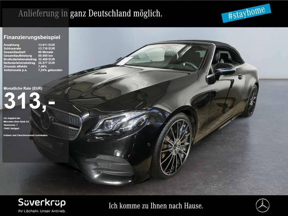 MERCEDES-BENZ E 350 Cabriolet AMG BURM NIGHT COMAND WIDE MEMO