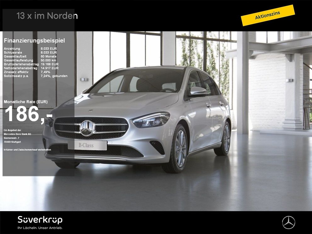 MERCEDES-BENZ B 200 PREMIUM PROGRESSIVE KAMERA SPUR PDC SHZ