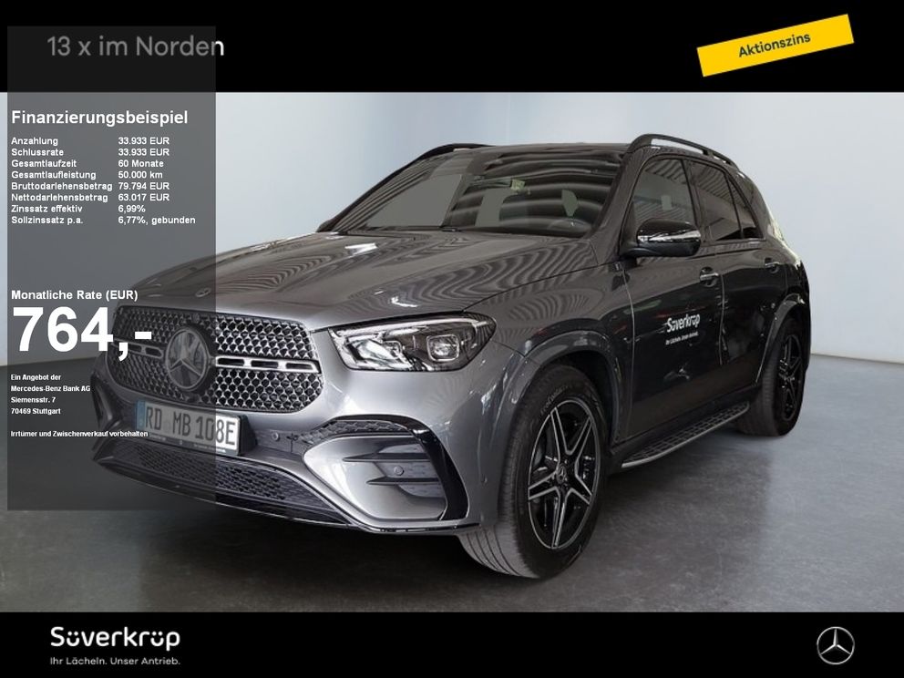 MERCEDES-BENZ GLE 350 de 4M BURM AMG NIGHT SPUR DISTR PANO