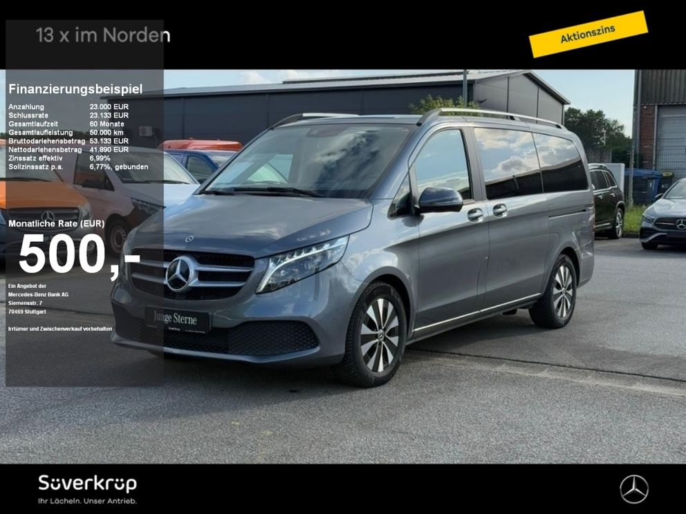 MERCEDES-BENZ V 250 EDITION LANG NAVI LED KAMERA KLIMA 7SITZER