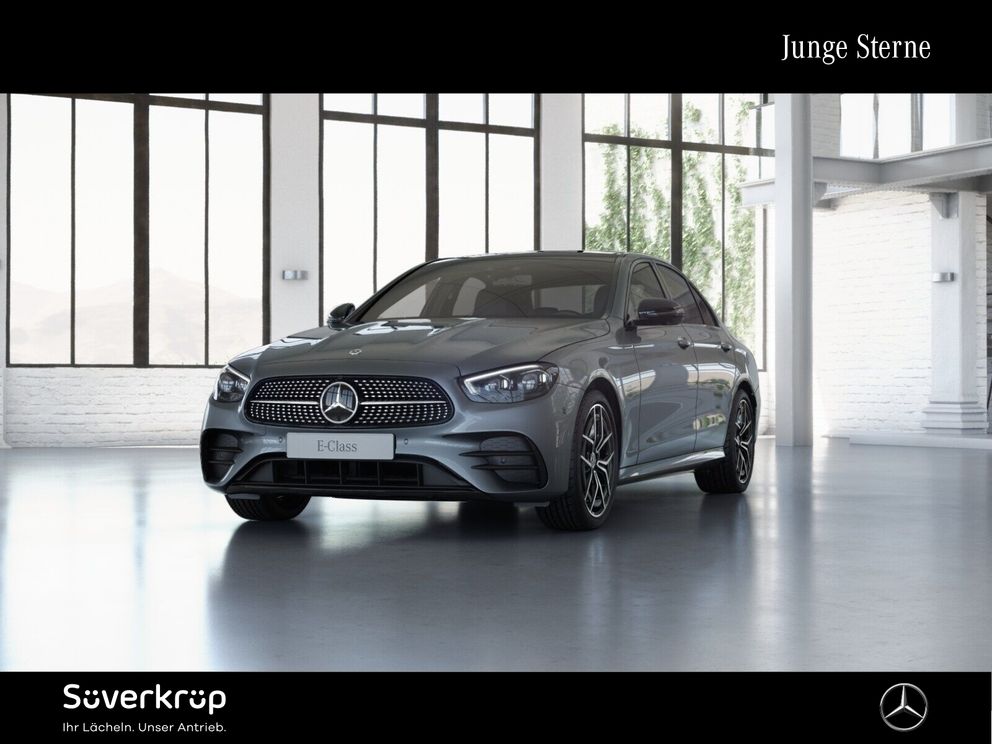 MERCEDES-BENZ E 220 d  AMG NIGHT DISTR PANO SPUR AHK 360 WIDE
