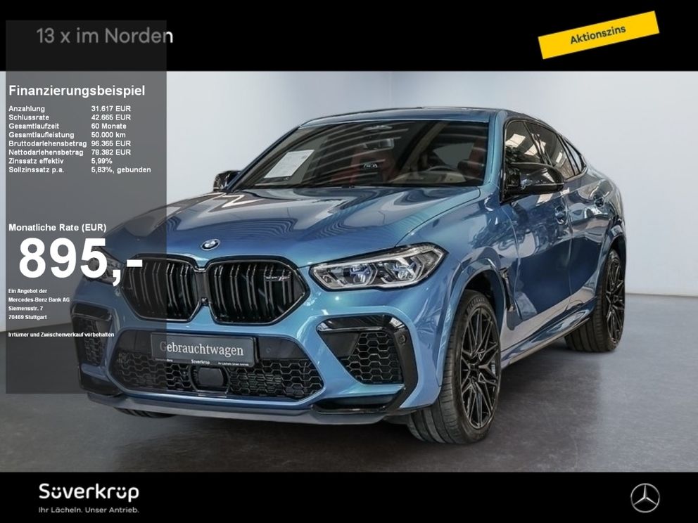 BMW X6 M Competition DISTR KAMERA SPUR DRIVERS PANO