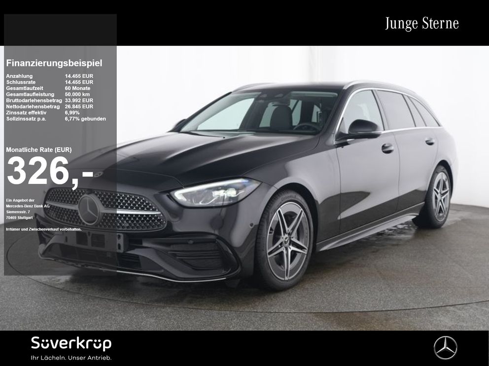 MERCEDES-BENZ C 300 T d ,  AMG MEMO AHK DISTR KAMERA SPUR PDC