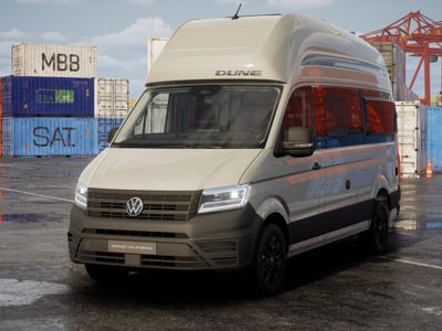 VW Der Grand California Dune 600 Motor: 2,0 l TDI EURO VI-e SCR Frontantrieb 120 kW Getriebe: Frontantrieb 8-Gang-Automatikgetriebe