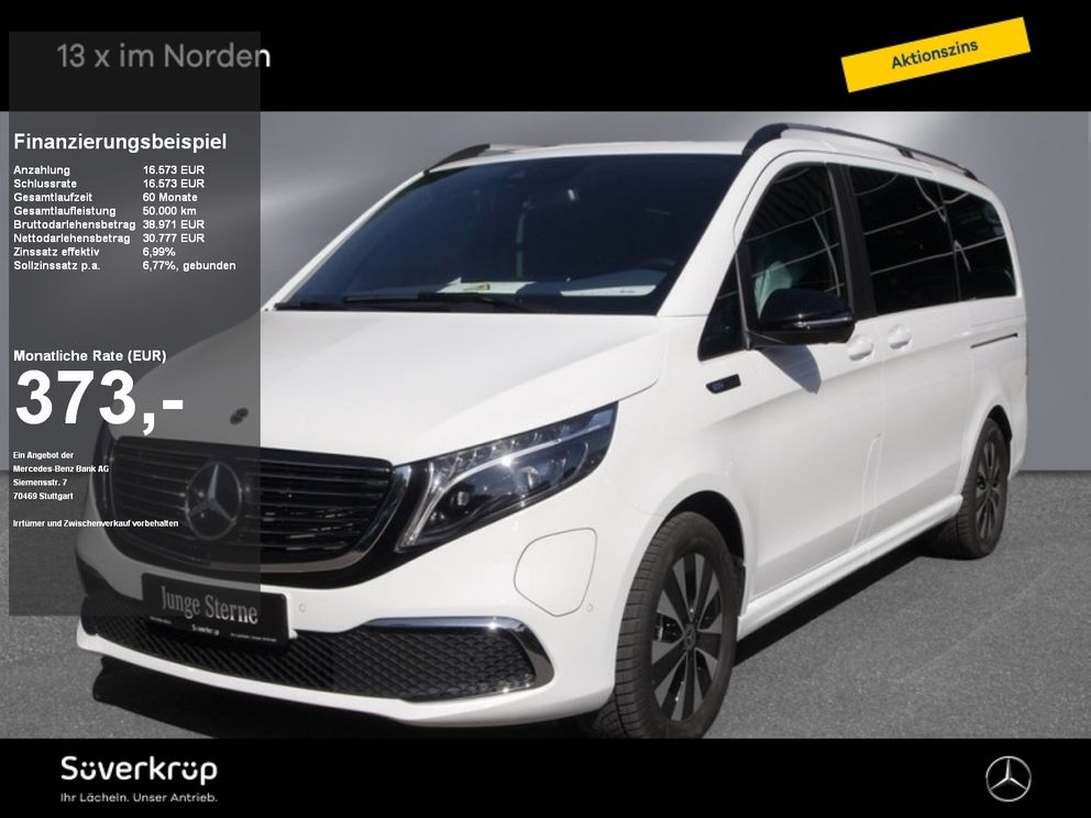 MERCEDES-BENZ EQV 300 Lang DISTRO/360° KAMERA/LED/TWA/SPUR/6 SITZE