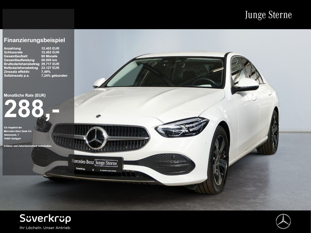 MERCEDES-BENZ C 300 d // AVANTGARDE DISTR KAMERA SPUR PDC SHZ
