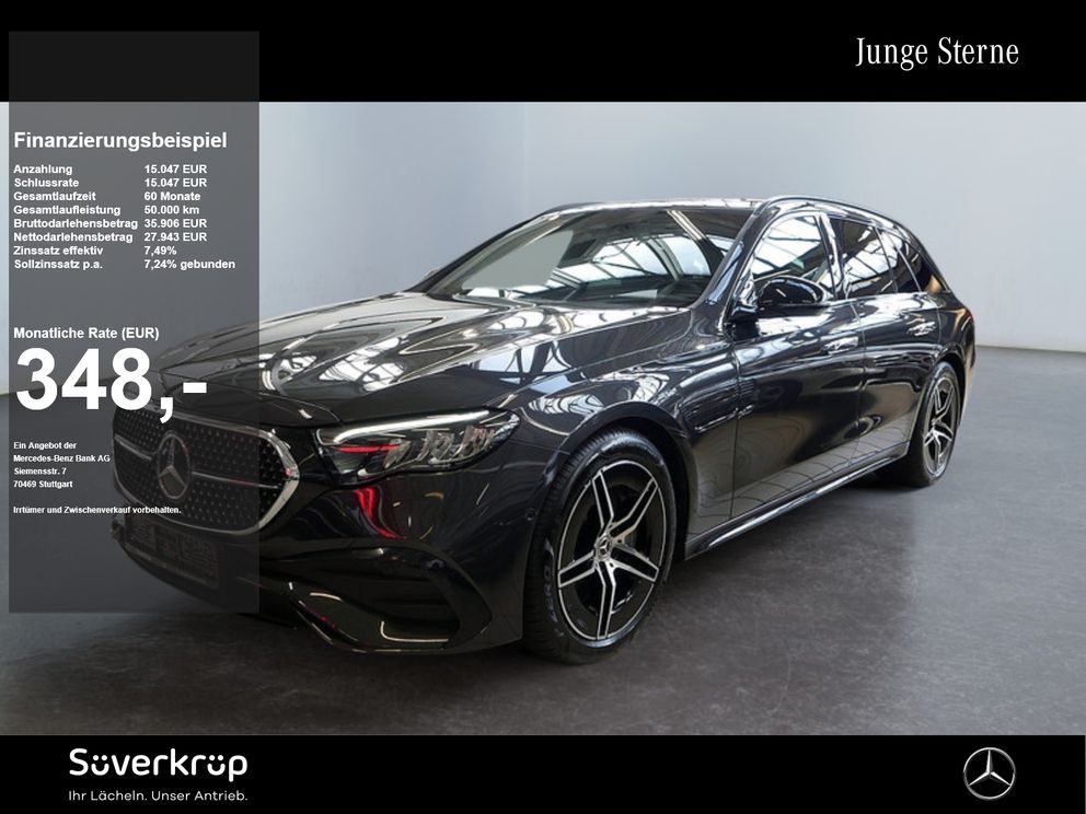 MERCEDES-BENZ E 220 d T AMG NIGHT AHK DISTR KAMERA SPUR PDC