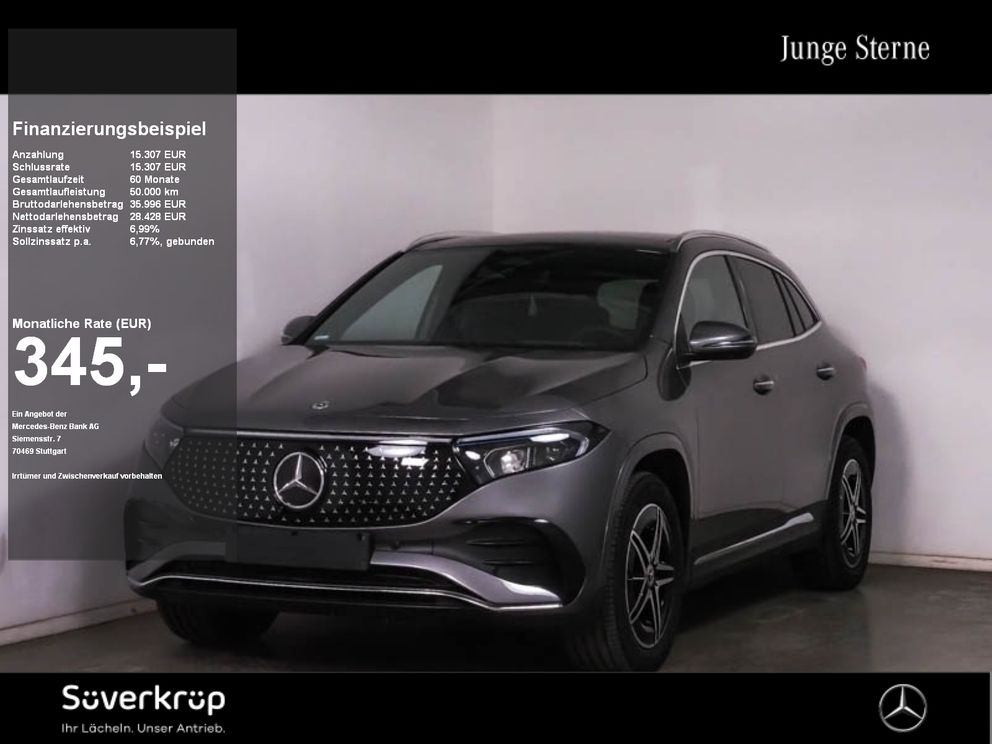 MERCEDES-BENZ EQA 350 4M , BURM AMG PREMIUM SPUR PANO STANDH