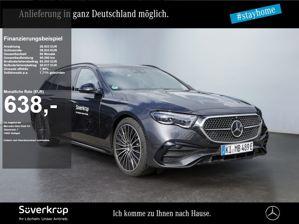 MERCEDES-BENZ E 300 de 4MATIC T-Modell mit EQ Hybrid Technologie