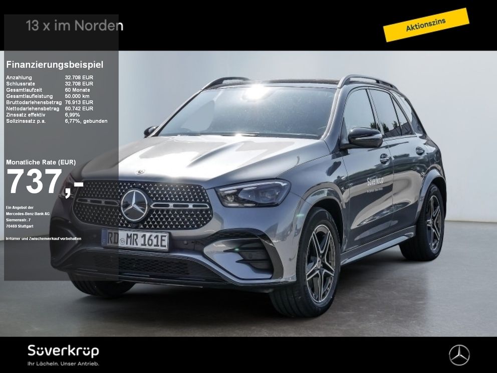 MERCEDES-BENZ GLE 350 de 4M BURM AMG NIGHT SPUR DISTR PANO