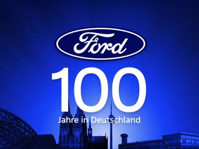 Logo 100 Jahre Ford in Deutschland