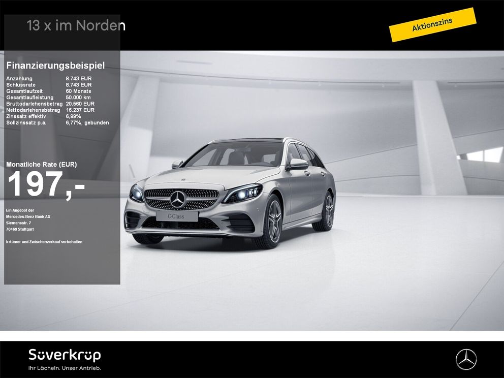 MERCEDES-BENZ C 220 d T AMG COMAND MULTI AHK KAMERA PANO SPUR