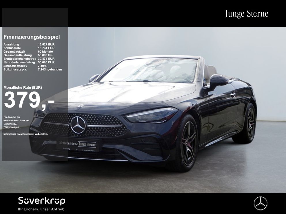 MERCEDES-BENZ CLE 220 d Cabrio , AMG MEMO KAMERA SPUR PDC SHZ