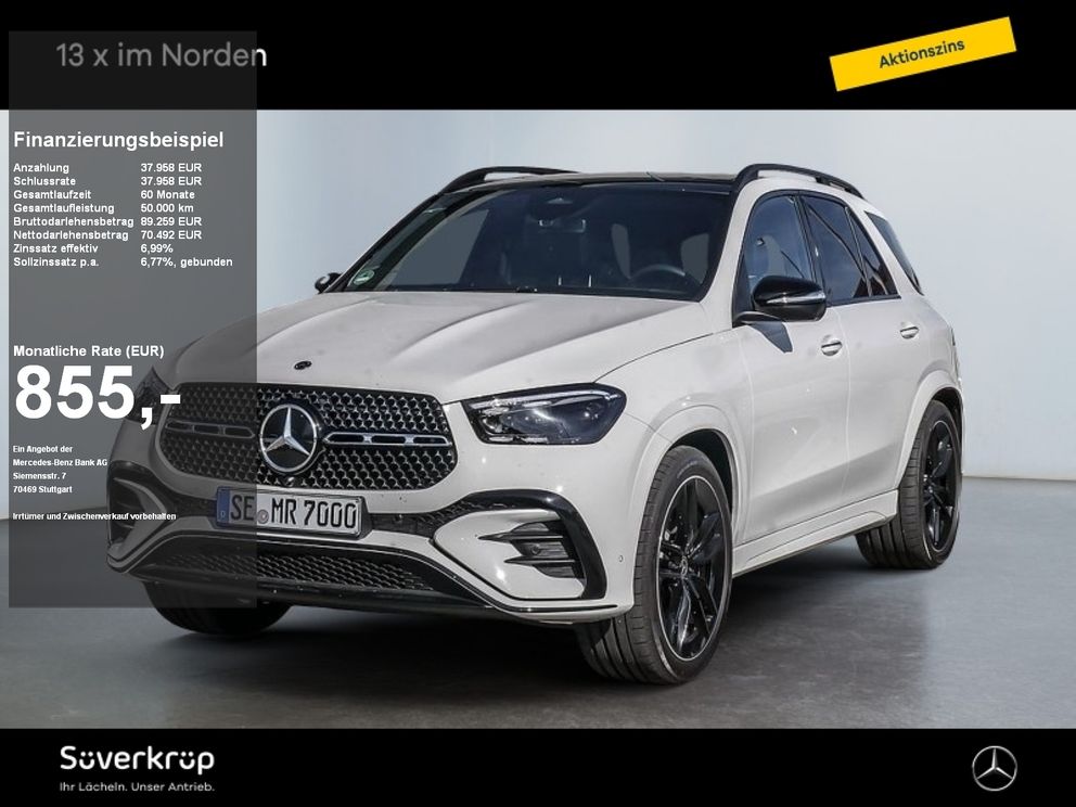 MERCEDES-BENZ GLE 450 d 4M BURM AMG PREMIUM NIGHT SPUR PANO