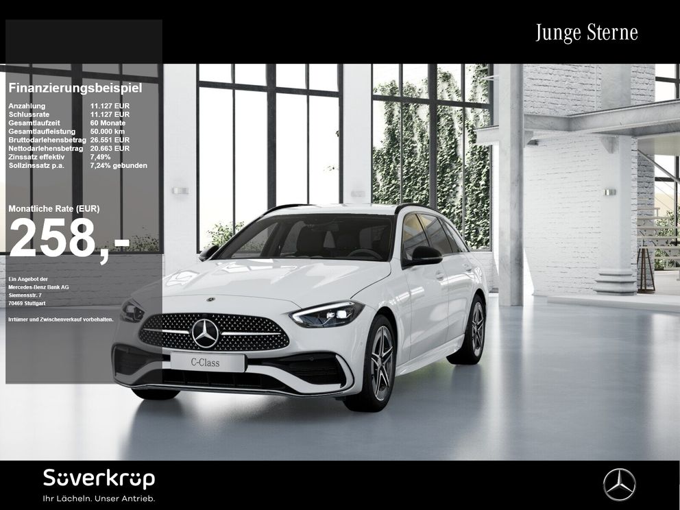MERCEDES-BENZ C 300 e T AMG NIGHT KAMERA SPUR STANDH PDC SHZ