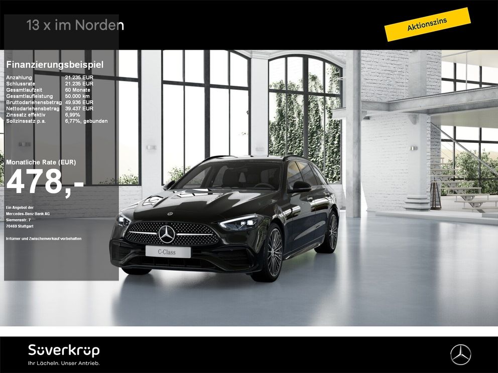 MERCEDES-BENZ C 180 T-Modell AMG NIGHT MEMO 360 AHK DISTR SPUR