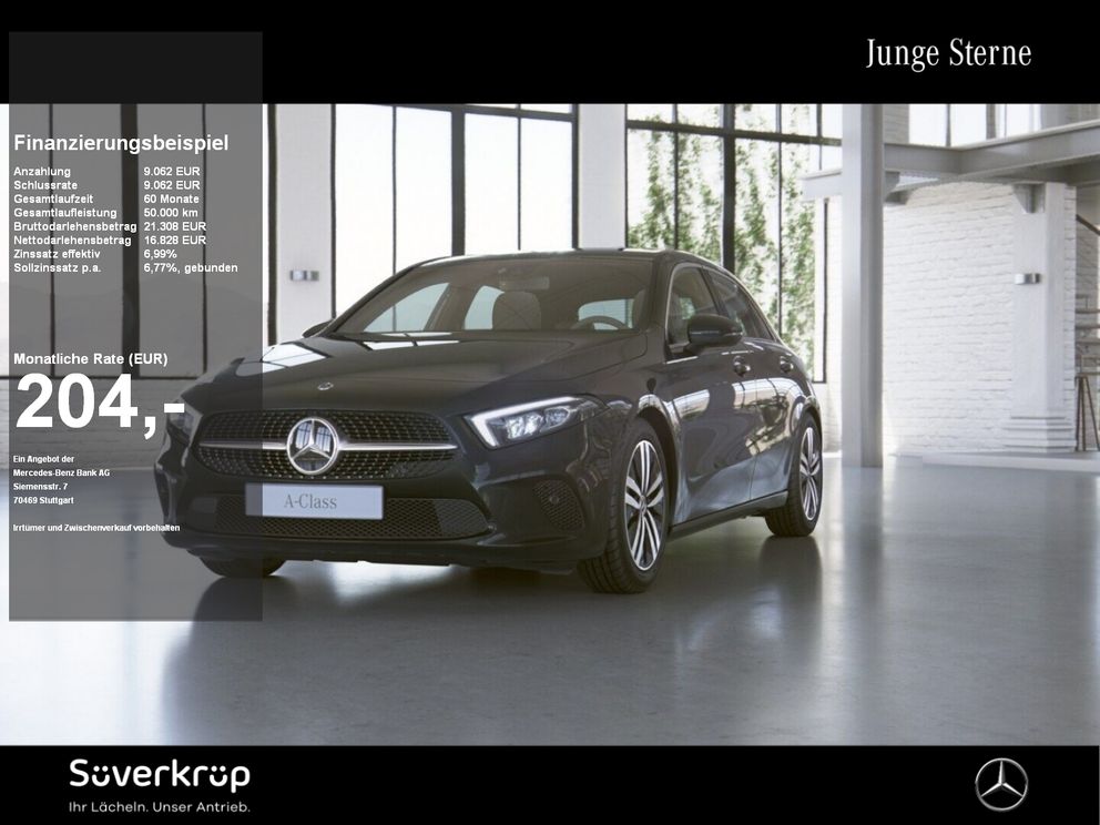 MERCEDES-BENZ A 250 e // PROGRESSIVE AHK KAMERA SPUR PDC SHZ