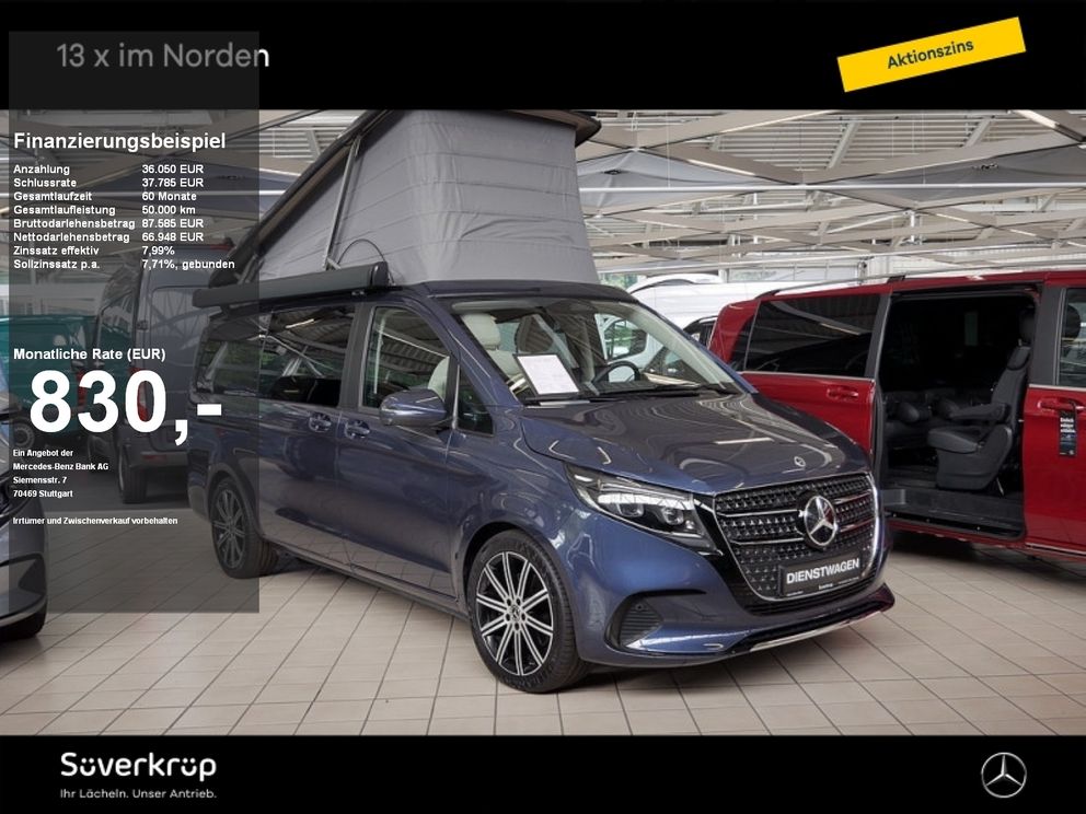 MERCEDES-BENZ V 300 Marco Polo STAND WIDE EASY UP AIRMATIC AHK 360° KAMERA