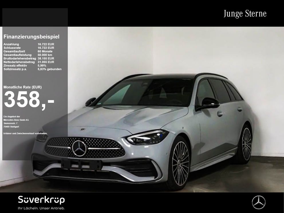 MERCEDES-BENZ C 300 T d ,  AMG BURM NIGHT MEMO 360 AHK DISTR