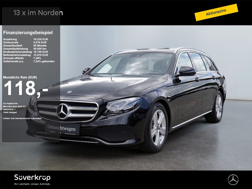 MERCEDES-BENZ E 200 T AVANTGARDE MULTI KAMERA SPUR PDC SHZ