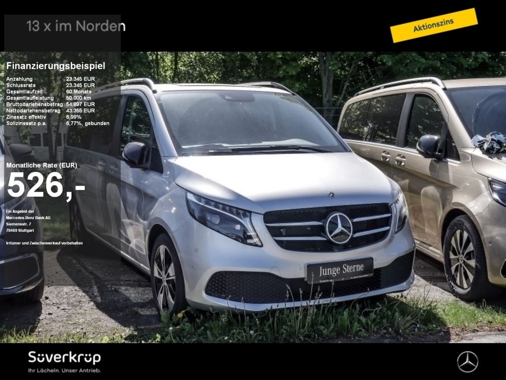 MERCEDES-BENZ V 300 EDITION LANG KAMERA NIGHT 7SITZER STANDH