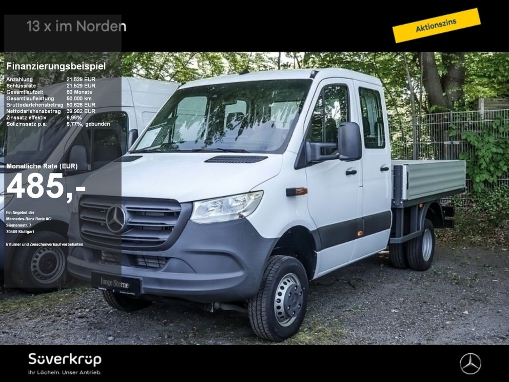MERCEDES-BENZ Sprinter 519 PRITSCHE DOKA ALLRAD KLIMA AHK 3,5T STANDH