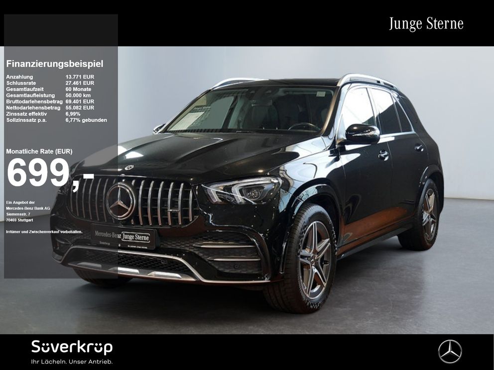 MERCEDES-BENZ GLE 53 AMG 4M+ Pano HUD 360 AHK Distr Sitzklima