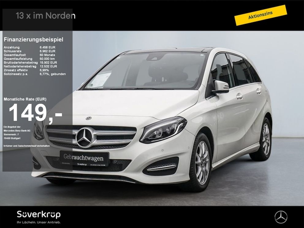 MERCEDES-BENZ B 220 4M KOM AHK PANO PDC SHZ