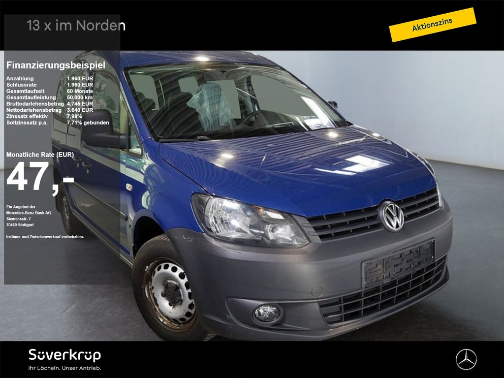 VW Caddy 1.6 TDI KOMBI AHK KLIMA RADIO AHK SHZ