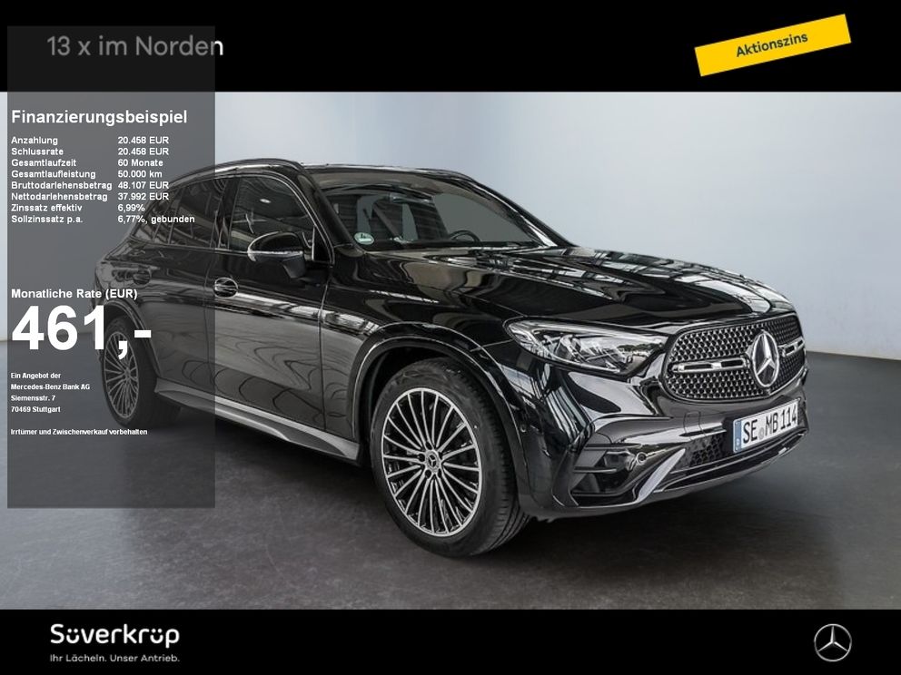 MERCEDES-BENZ GLC 200 d 4M AMG NIGHT SPUR PANO AHK 360 PDC