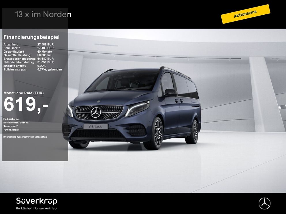 MERCEDES-BENZ V 300 AVANTGARDE AMG PANO MEMORY DISTRO BURM STANDH