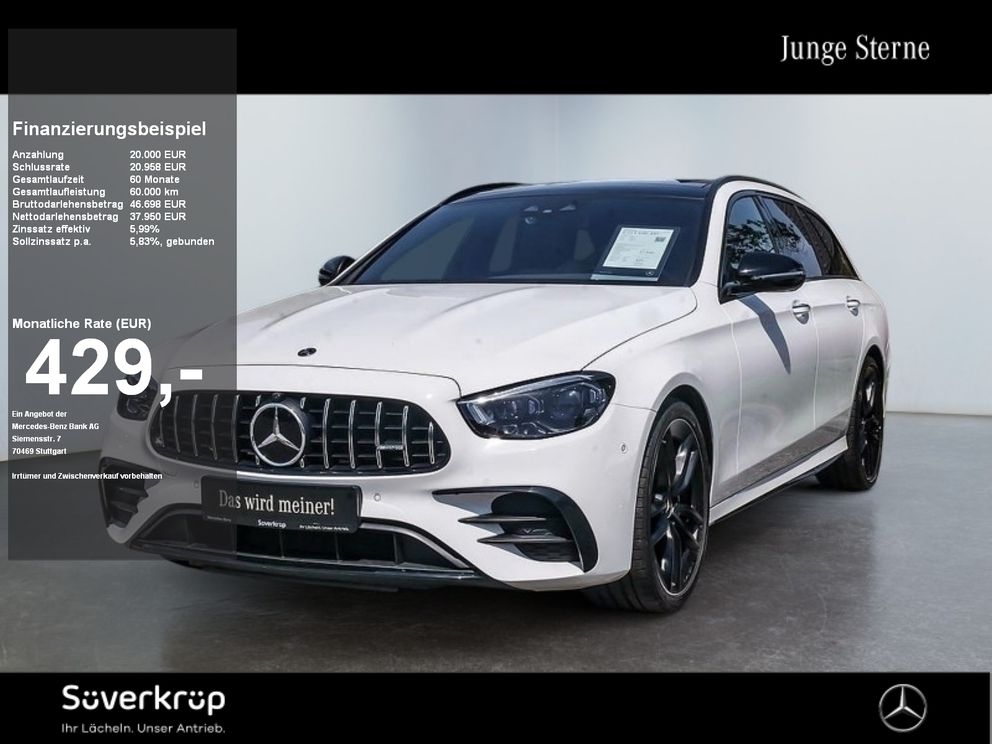 MERCEDES-BENZ E 53 T AMG 4M+ NIGHT DISTR AIRMATIC PANO SPUR