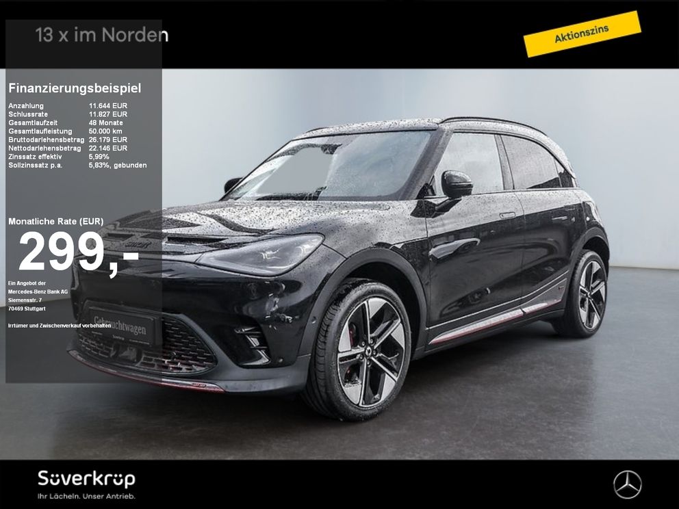 SMART #1 315kW AWD Brabus DISTR SPUR 360 PANO PDC SHZ