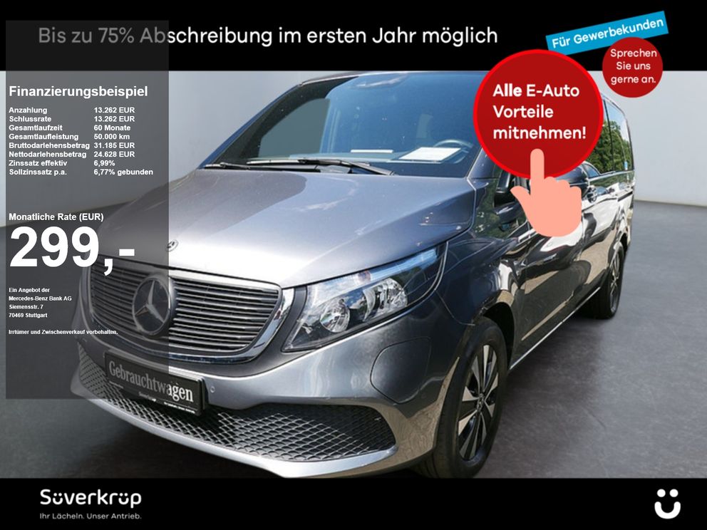 MERCEDES-BENZ EQV 300 LIEGEPAKET AC/DC PANO KLIMA KAMERA BURM